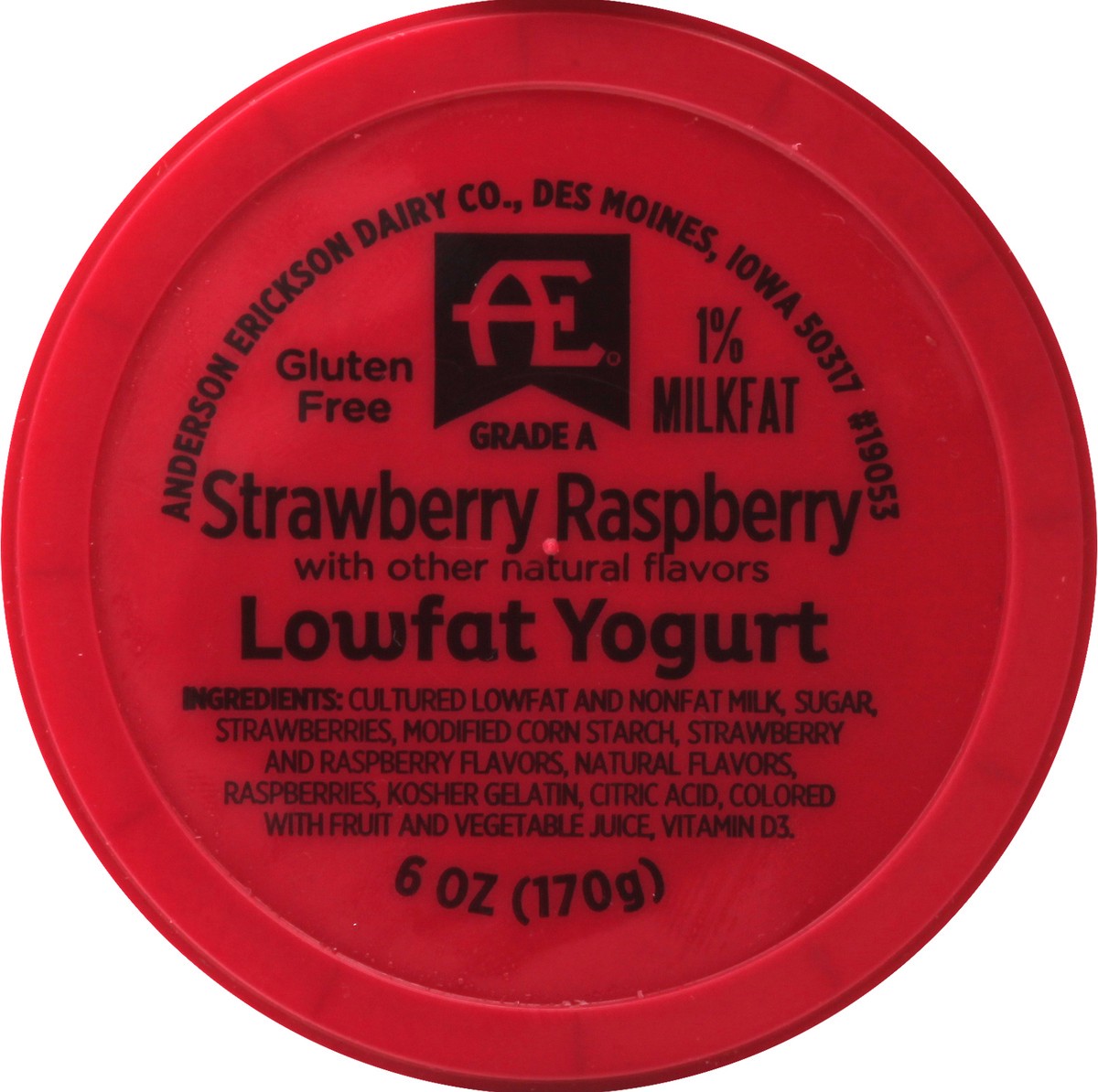 slide 7 of 8, Anderson Erickson Dairy Lowfat Strawberry Raspberry Yogurt 6 oz, 6 oz