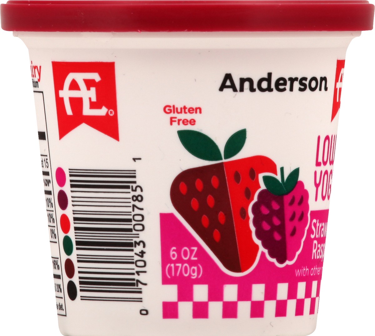 slide 4 of 8, Anderson Erickson Dairy Lowfat Strawberry Raspberry Yogurt 6 oz, 6 oz