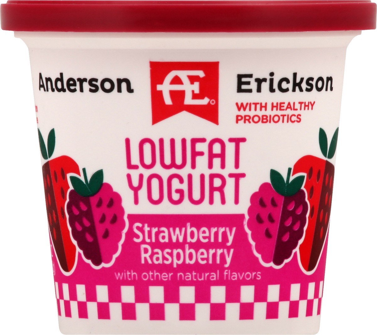 slide 3 of 8, Anderson Erickson Dairy Lowfat Strawberry Raspberry Yogurt 6 oz, 6 oz