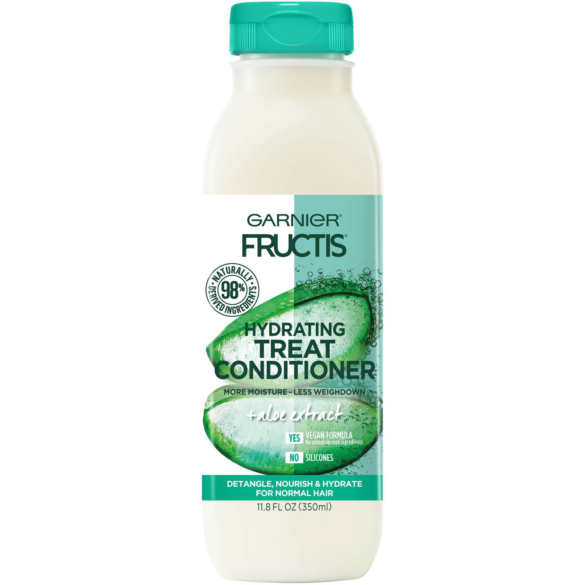 slide 1 of 8, Garnier Aloe Extract Hydrating Treat Conditioner for Normal Hair, 11.8 oz