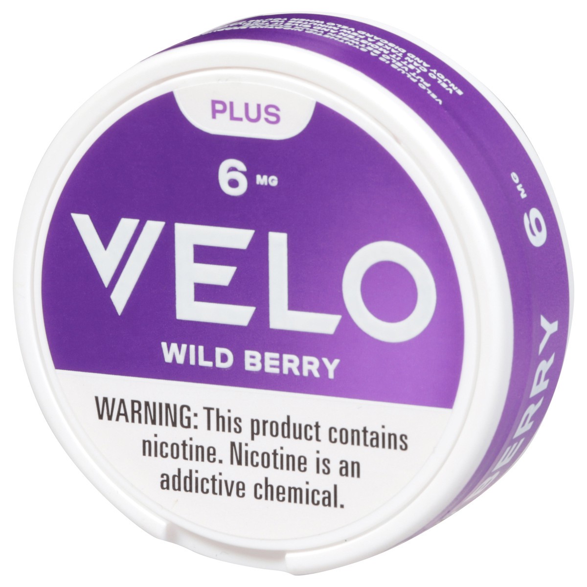 slide 6 of 12, Velo Plus 6 mg Wild Berry Nicotine Pouches 20 ea, 20 ct