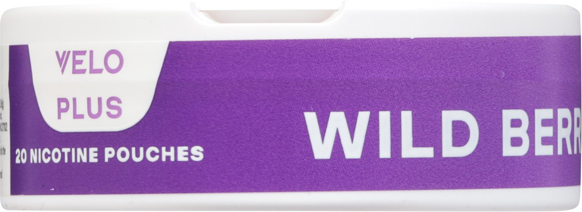 slide 7 of 12, Velo Plus 6 mg Wild Berry Nicotine Pouches 20 ea, 20 ct