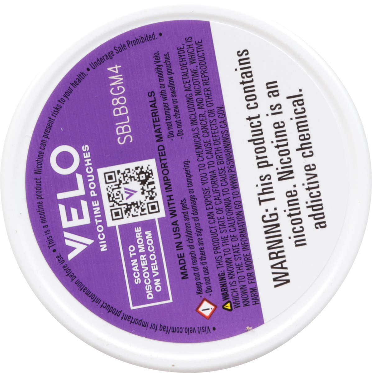 slide 5 of 12, Velo Plus 6 mg Wild Berry Nicotine Pouches 20 ea, 20 ct