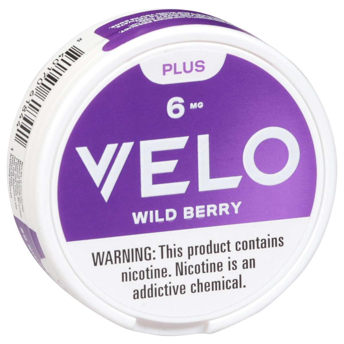 slide 9 of 12, Velo Plus 6 mg Wild Berry Nicotine Pouches 20 ea, 20 ct