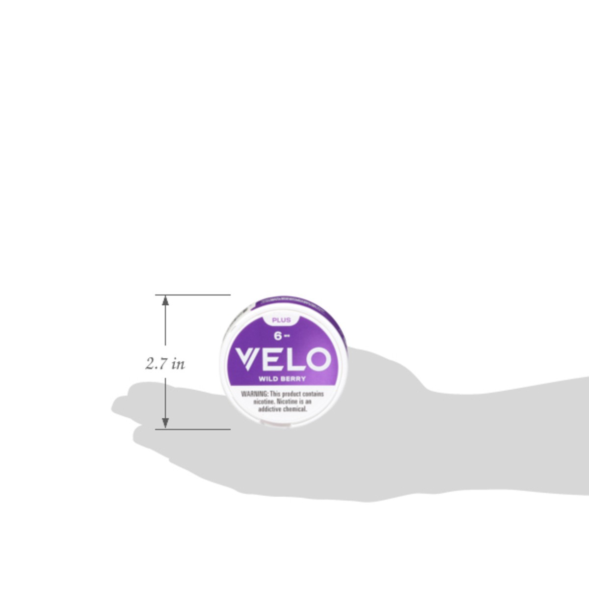slide 12 of 12, Velo Plus 6 mg Wild Berry Nicotine Pouches 20 ea, 20 ct