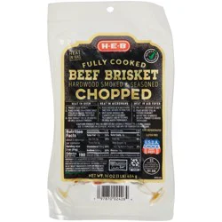 H-E-B Fully Cooked Hardwood Smoked Chopped Beef Brisket