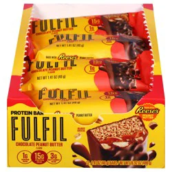 Fulfil Reese's Chocolate Peanut Butter 15g Protein Bars - 12 ct