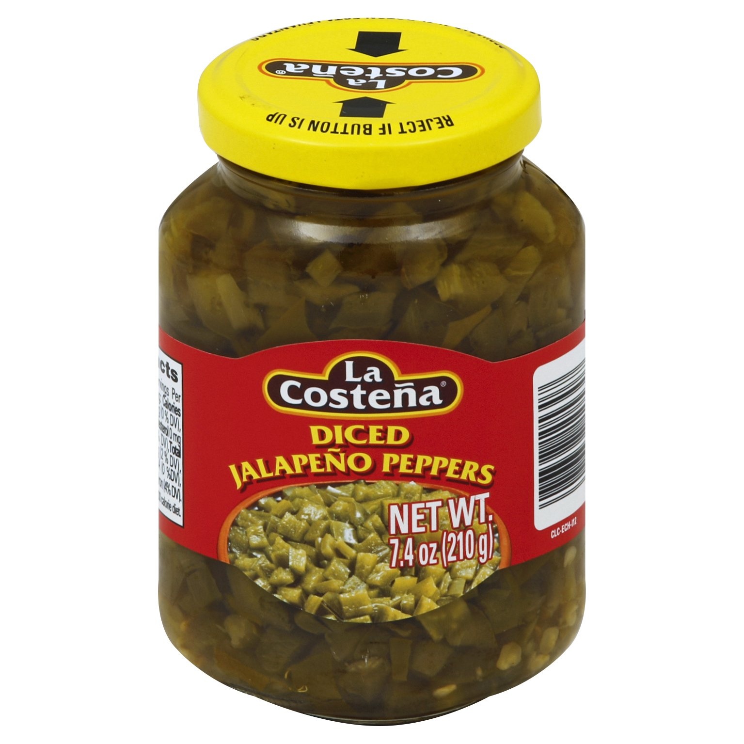 slide 1 of 1, La Costea Diced Jalapeo Peppers, 7.4 oz