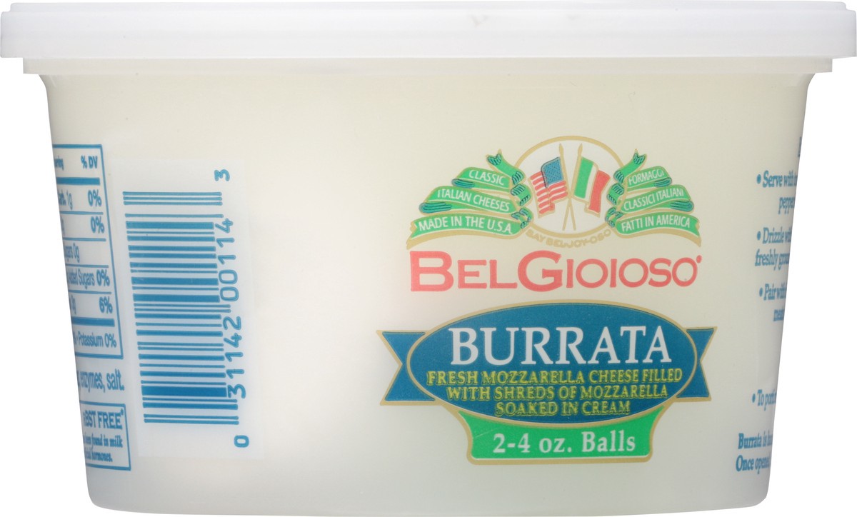 slide 6 of 9, BelGioioso Burrata Cheese Filled with Mozzarella and Cream 8 oz, 8 oz