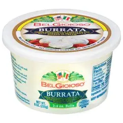 BelGioioso Burrata Cheese Filled with Mozzarella and Cream 8 oz