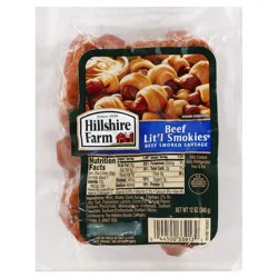 Hillshire Farm Beef Lit'l Smokies Smoked Sausage, 12 ounces