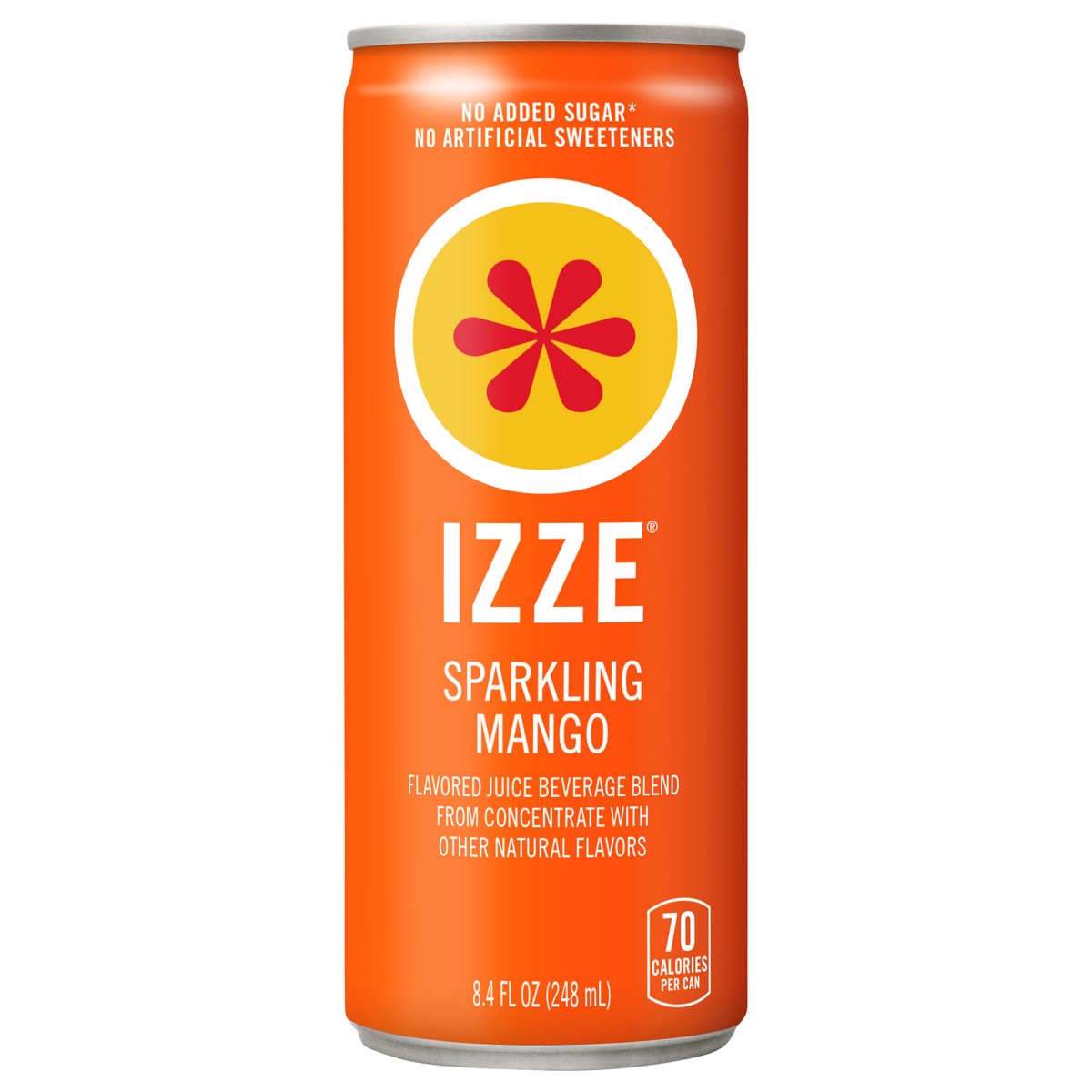 slide 1 of 7, IZZE Sparkling Mango Juice Beverage- 8.4 fl oz,