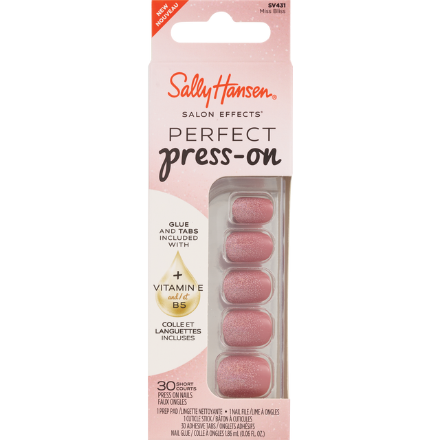 slide 1 of 1, SALLY HANSEN Sh Perfect Press On Miss Bliss, 1 ct