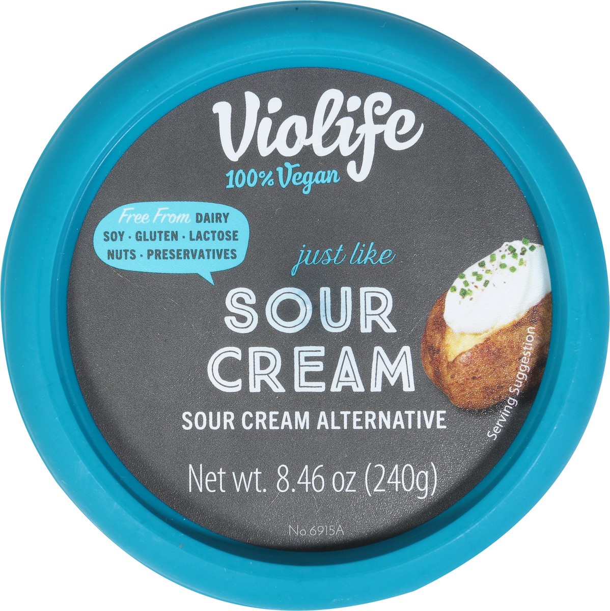 slide 7 of 9, Violife Just like Sour Cream, 100% Dairy Free Vegan, 8.46 oz Tub (Refrigerated), 8.46 oz