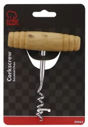 Chef Craft Corkscrew W/ Wood Handle