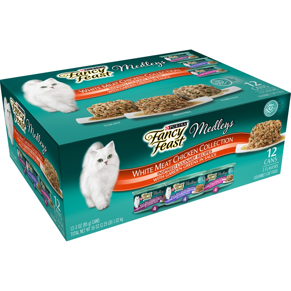 Purina Fancy Feast Medleys White Meat Chicken Recipe Variety Collection