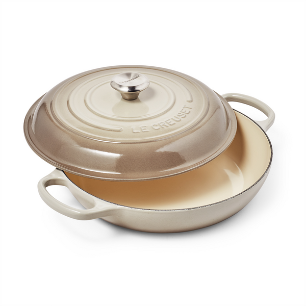 slide 1 of 1, Le Creuset Signature Braiser, Nutmeg, 3.5 qt