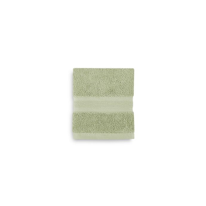 slide 1 of 15, Wamsutta Icon PimaCott Washcloth - Basil, 1 ct