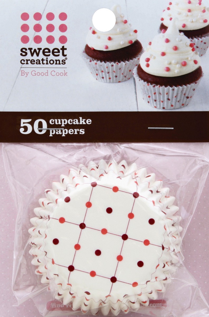 slide 2 of 3, Good Cook Paper Regular Small Dots Sweet Creations Cupcake, 50 ct