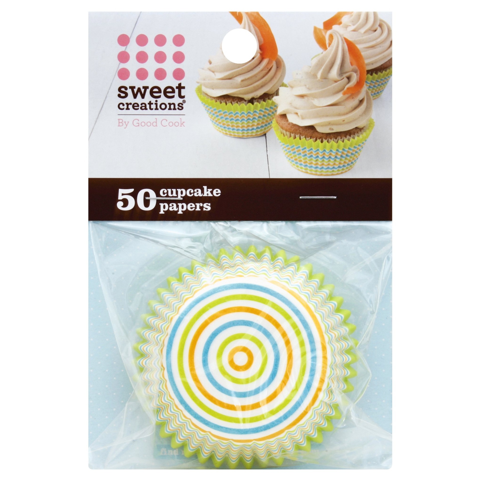 slide 1 of 3, Good Cook Paper Regular Small Dots Sweet Creations Cupcake, 50 ct