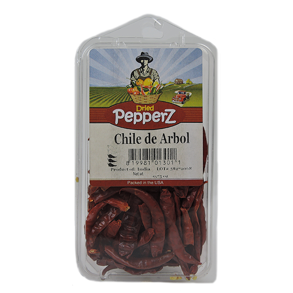 slide 1 of 1, Goodness Gardens Dried De Arbol Chile Peppers, 0.5 oz