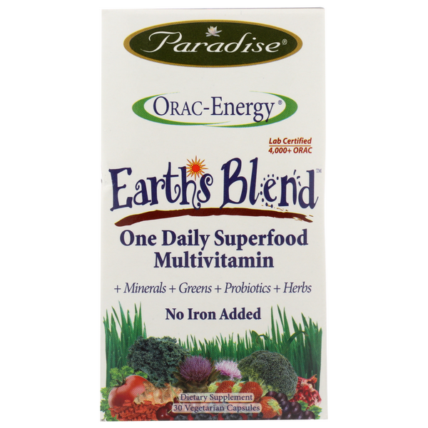 slide 1 of 1, Paradise Herbs Paradise Orac-Energy Earth's Blend Superfood Multivitamins, 1 ct
