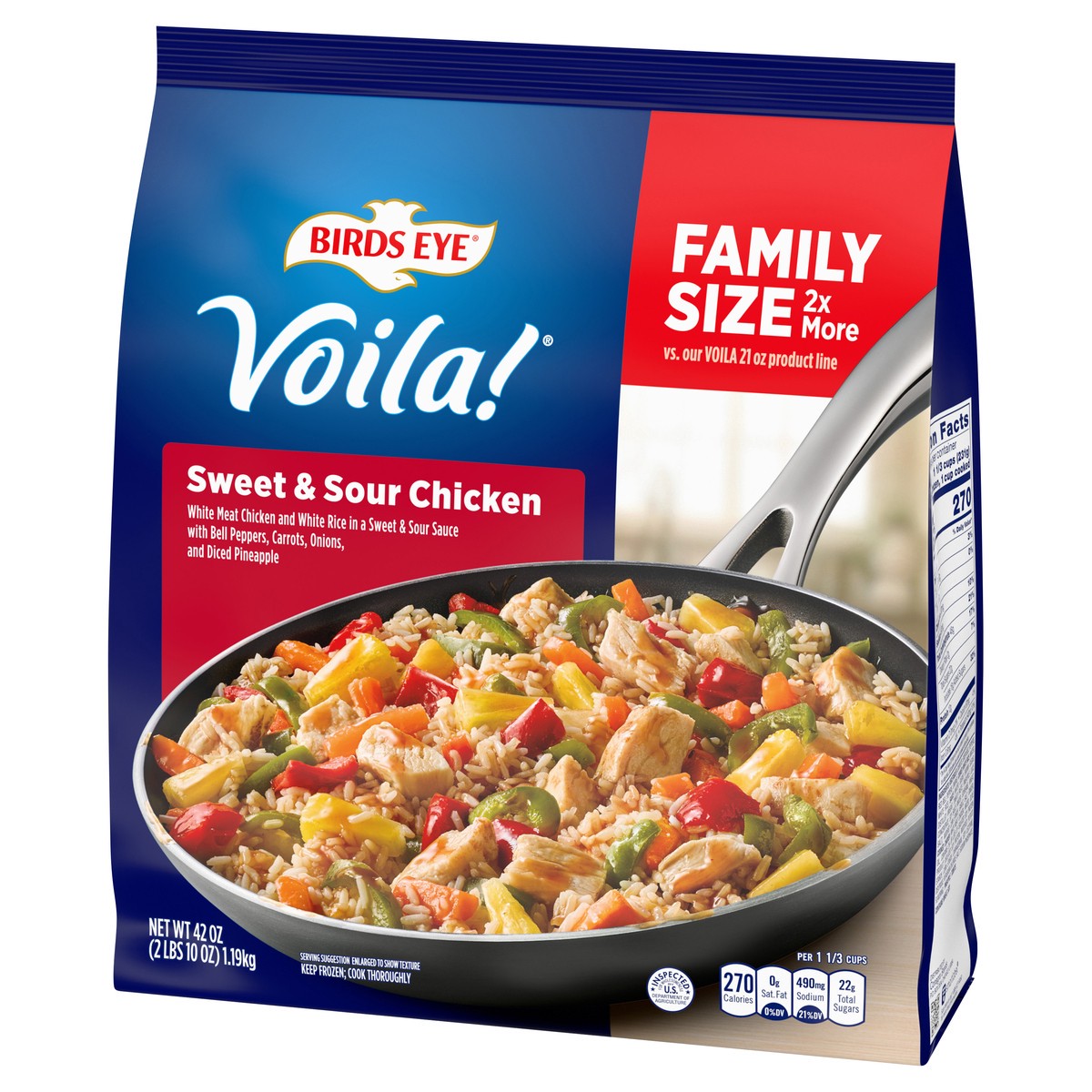 slide 4 of 8, Birds Eye Voila! Family Size Sweet & Sour Chicken 42 oz, 42 oz