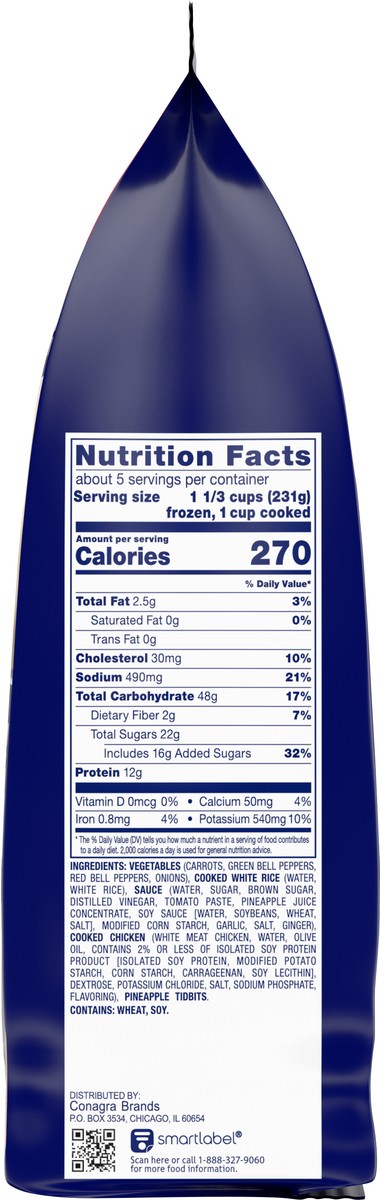 slide 6 of 8, Birds Eye Voila! Family Size Sweet & Sour Chicken 42 oz, 42 oz