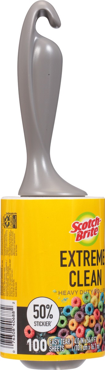 slide 2 of 11, Scotch-Brite 50% Stickier Cleaning Roller - 100 Count, 1 ct