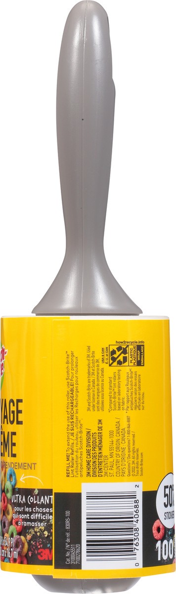 slide 11 of 11, Scotch-Brite 50% Stickier Cleaning Roller - 100 Count, 1 ct