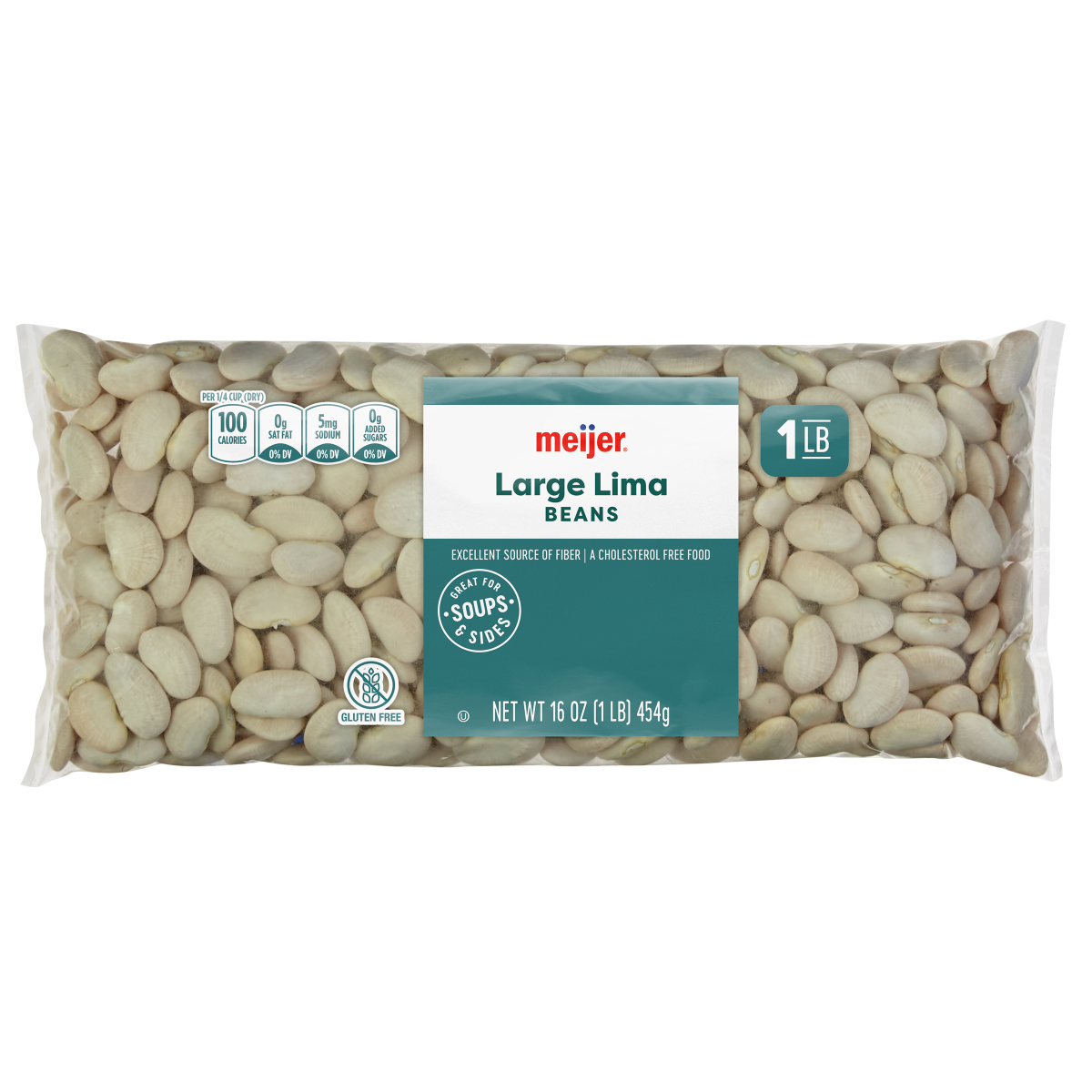 slide 1 of 2, Meijer Natural Baby Lima Beans, 16 oz