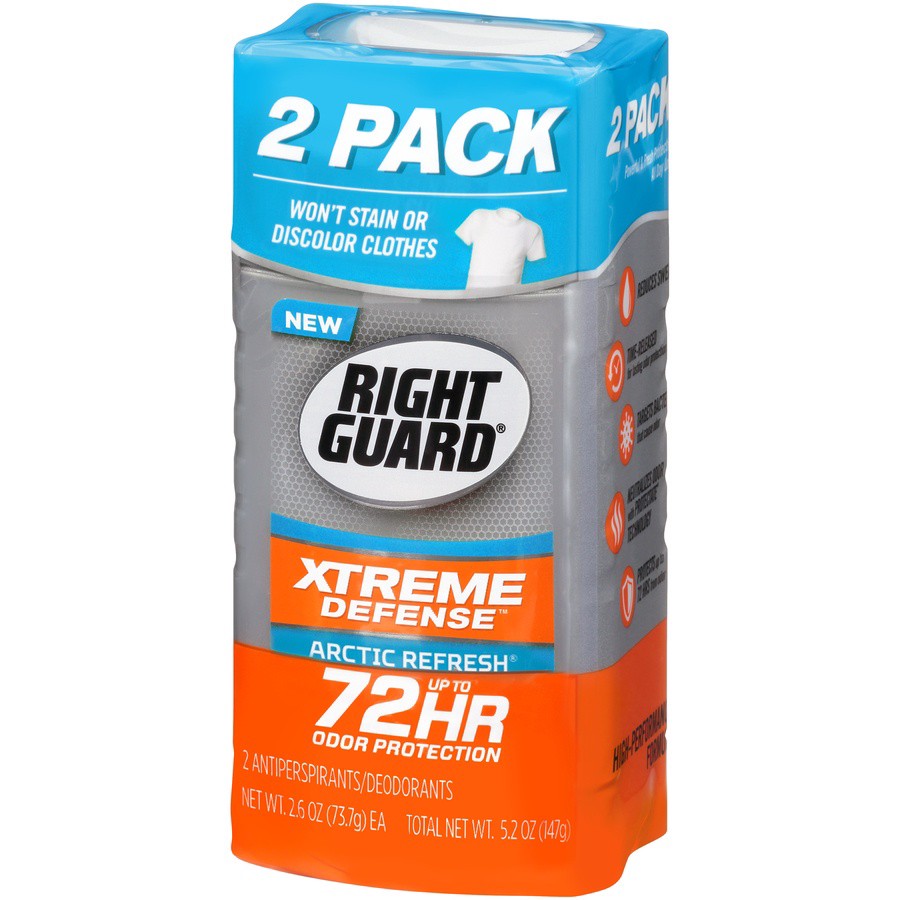 slide 2 of 6, Right Guard Xtreme Arctic Refresh Antiperspirant Invisible Solid, 2 ct; 2.6 oz