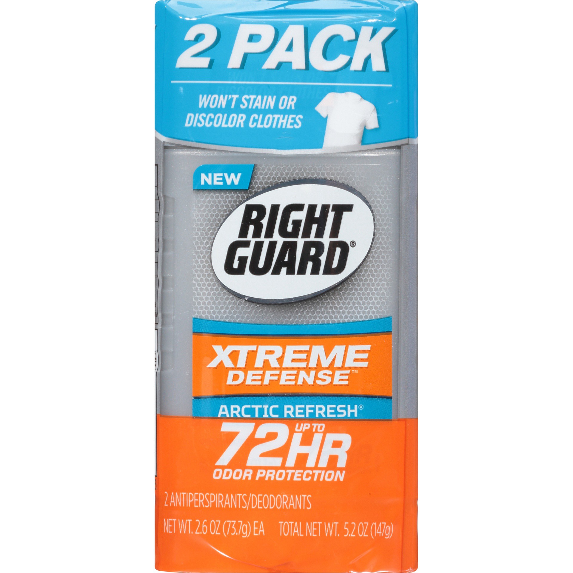 slide 6 of 6, Right Guard Xtreme Arctic Refresh Antiperspirant Invisible Solid, 2 ct; 2.6 oz