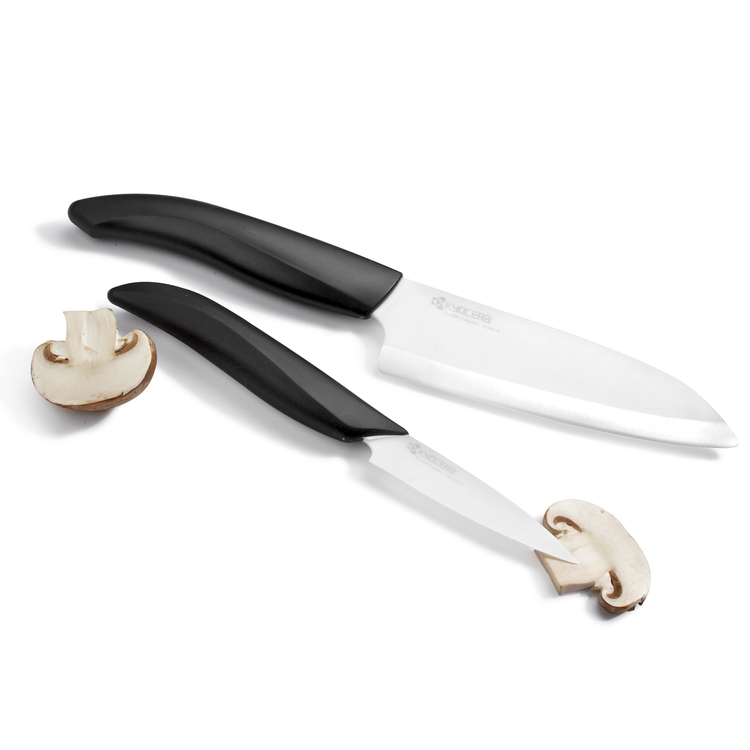 slide 1 of 1, Kyocera 2Piece Asian Ceramic Knife Set, Black, 1 ct