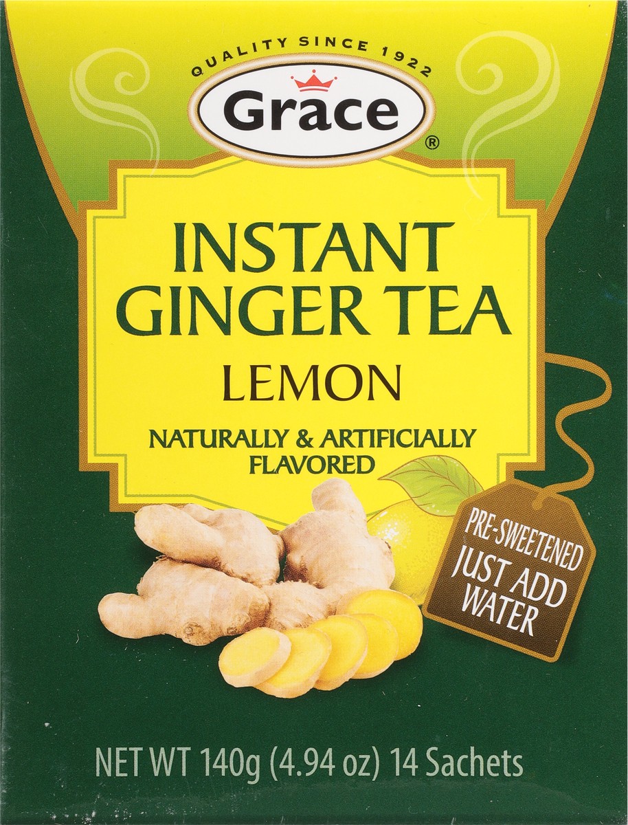 slide 3 of 9, Grace Instant Lemon Ginger Tea - 0.35 oz, 0.35 oz