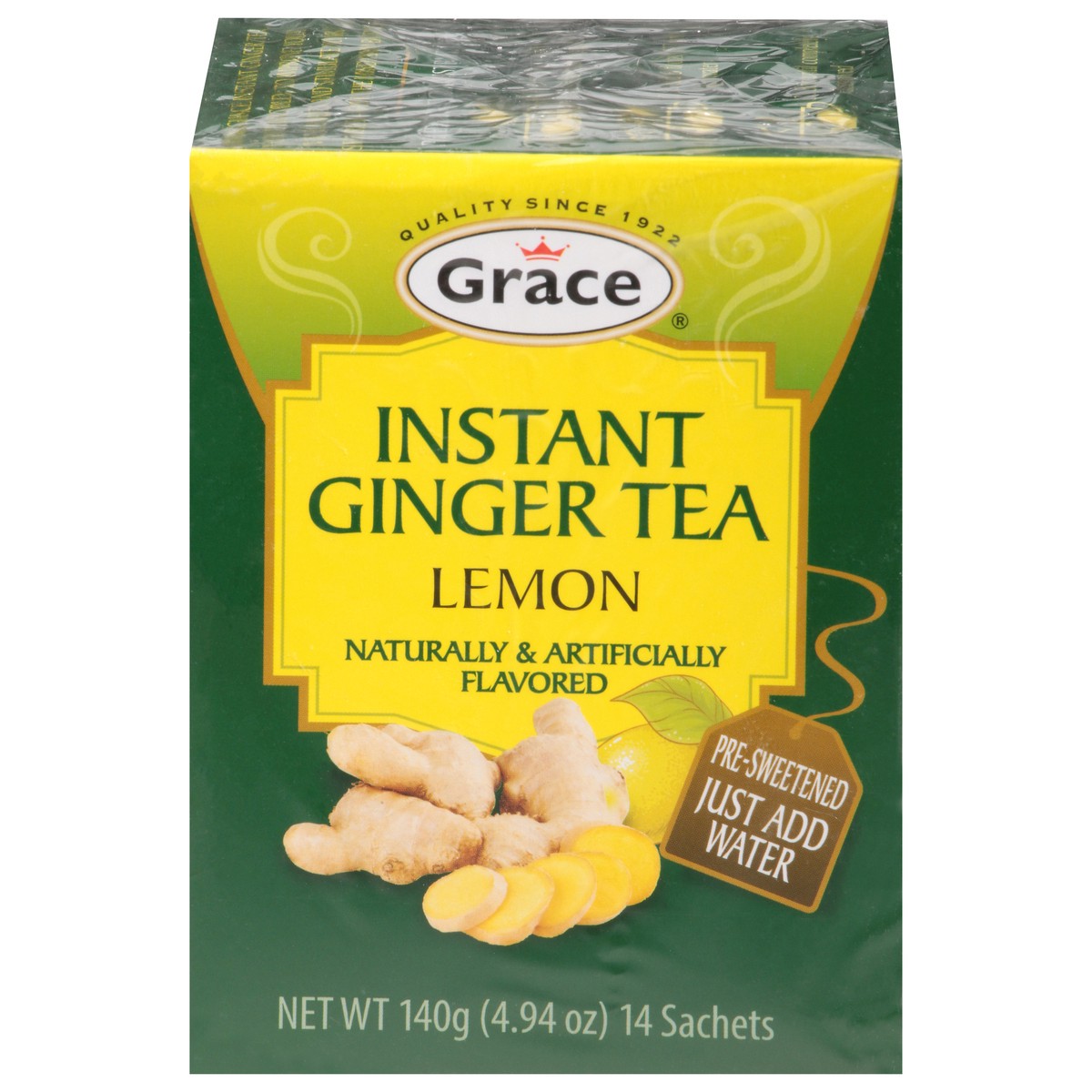 slide 1 of 9, Grace Instant Lemon Ginger Tea - 0.35 oz, 0.35 oz