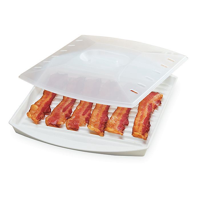 slide 2 of 7, PROGRESSIVE Microwave Bacon Grill With Cover, 1 ct