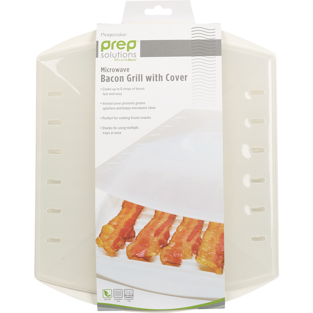 slide 1 of 7, PROGRESSIVE Microwave Bacon Grill With Cover, 1 ct