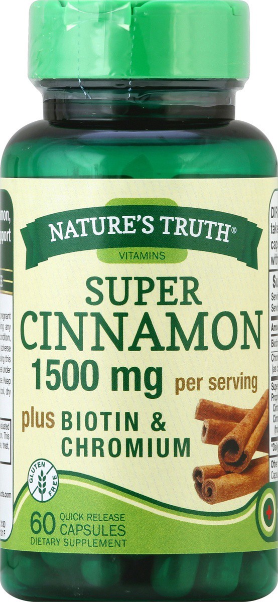 slide 3 of 5, Nature's Truth Cinnamon 60 ea, 60 cnt