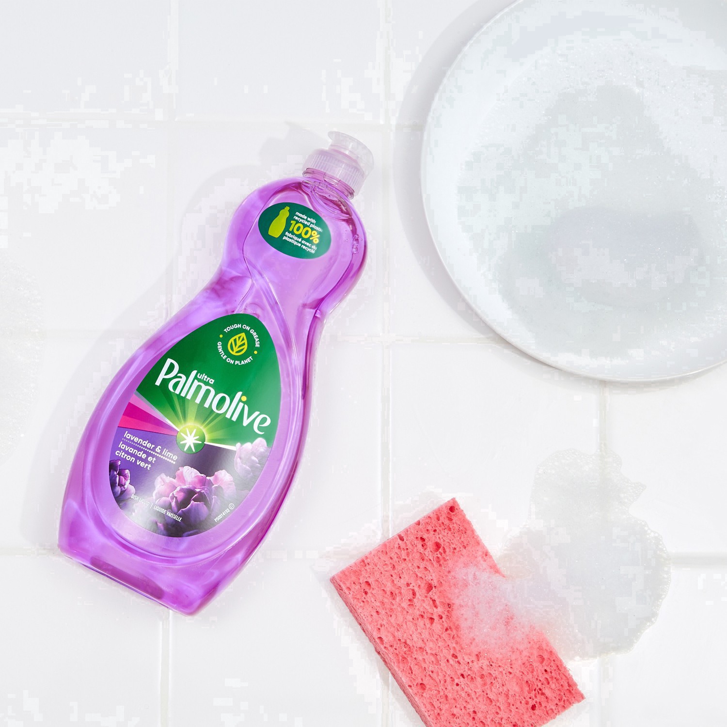 slide 43 of 70, Palmolive Ultra Relaxing Lavender and Lime Scent Liquid Dish Soap, Cuts Through Grease, Soft on Hands, 20 fl Oz. Bottle, 20 fl oz