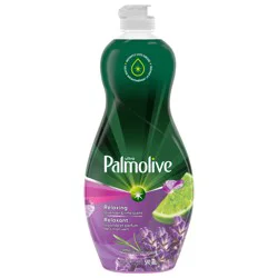 Palmolive Ultra Relaxing Lavender and Lime Scent Liquid Dish Soap, Cuts Through Grease, Soft on Hands, 20 fl Oz. Bottle
