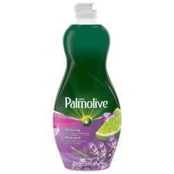Palmolive Ultra Relaxing Lavender and Lime Scent Liquid Dish Soap, Cuts Through Grease, Soft on Hands, 20 fl Oz. Bottle