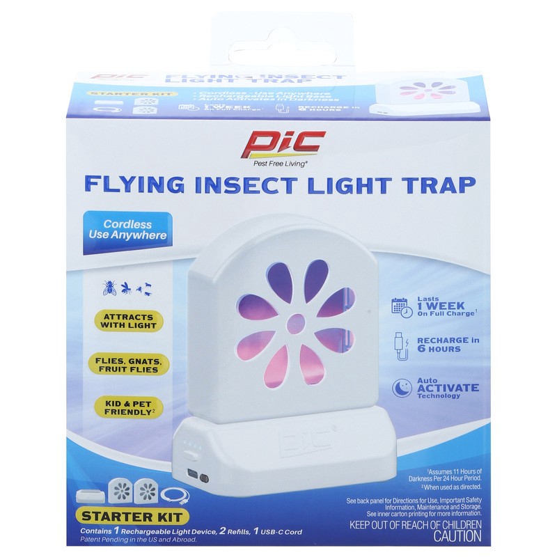 slide 1 of 1, PIC Cordless Flying Insect Light Trap 1 ea, 1 ct
