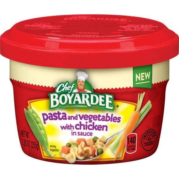 slide 1 of 1, Chef Boyardee Pasta and Vegetables, with Chicken in Sauce, 7.25 oz