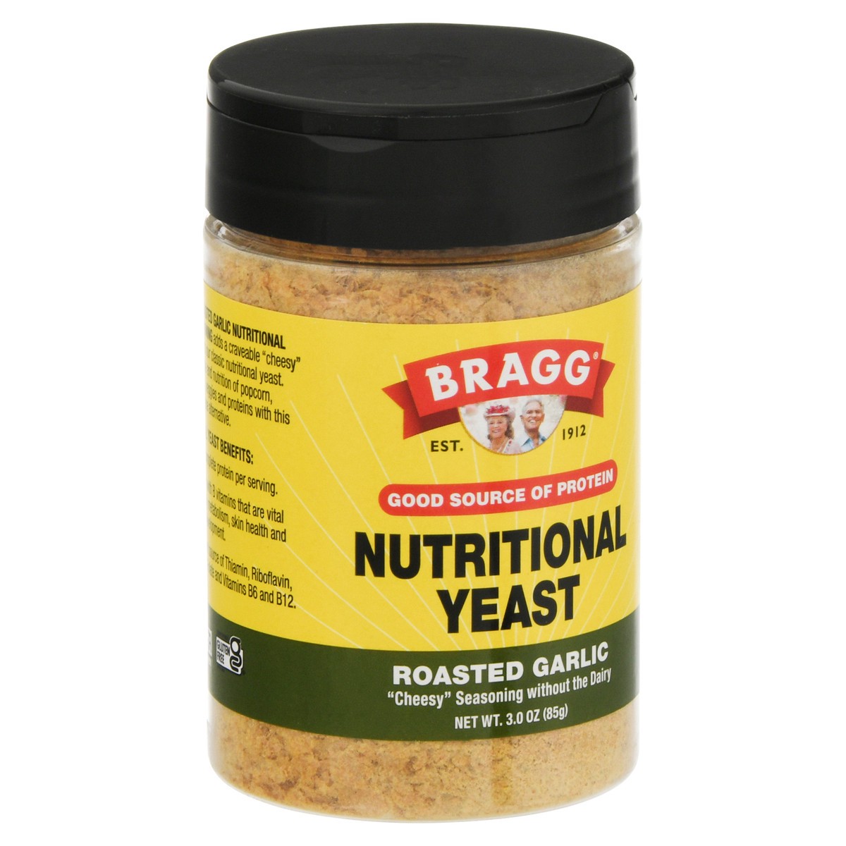 slide 7 of 9, Bragg Roasted Garlic Nutritional Yeast 3.0 oz, 3 oz