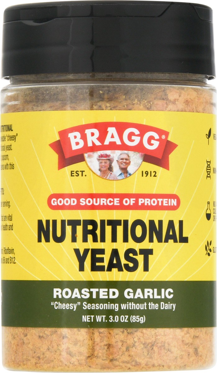 slide 6 of 9, Bragg Roasted Garlic Nutritional Yeast 3.0 oz, 3 oz