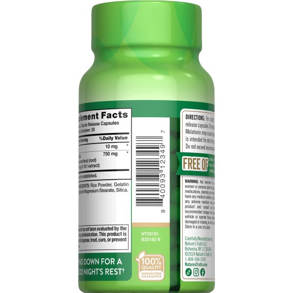 slide 11 of 13, Nature's Truth Melatonin 10Mg Ashwagandha 60 Count, 60 ct