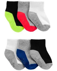 Carter's Baby 6-Pack Active Socks - Multi - 0-3 Months