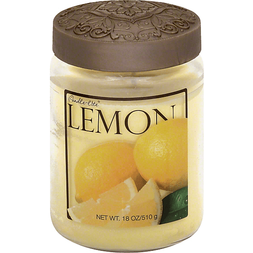 slide 2 of 3, Candle-Lite Candle, Lemon, 18 oz