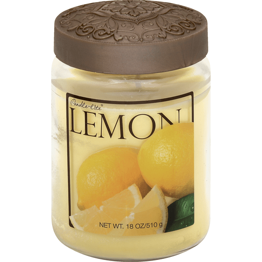 slide 1 of 3, Candle-Lite Candle, Lemon, 18 oz